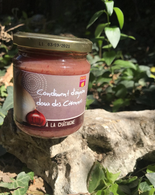 Condiment Oignons doux des Cévennes à la châtaigne 210gr