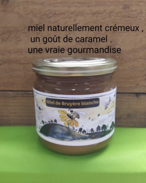 Miel Bruyére Blanche crémeux 250 gr (France)